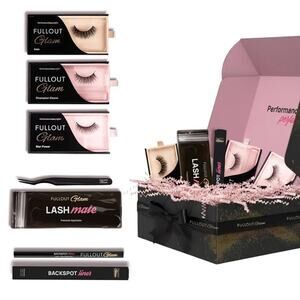 Full Out Glam Magnetic Eyelashes & Eyeliner Kit with Applicator – 3 Lash Sets